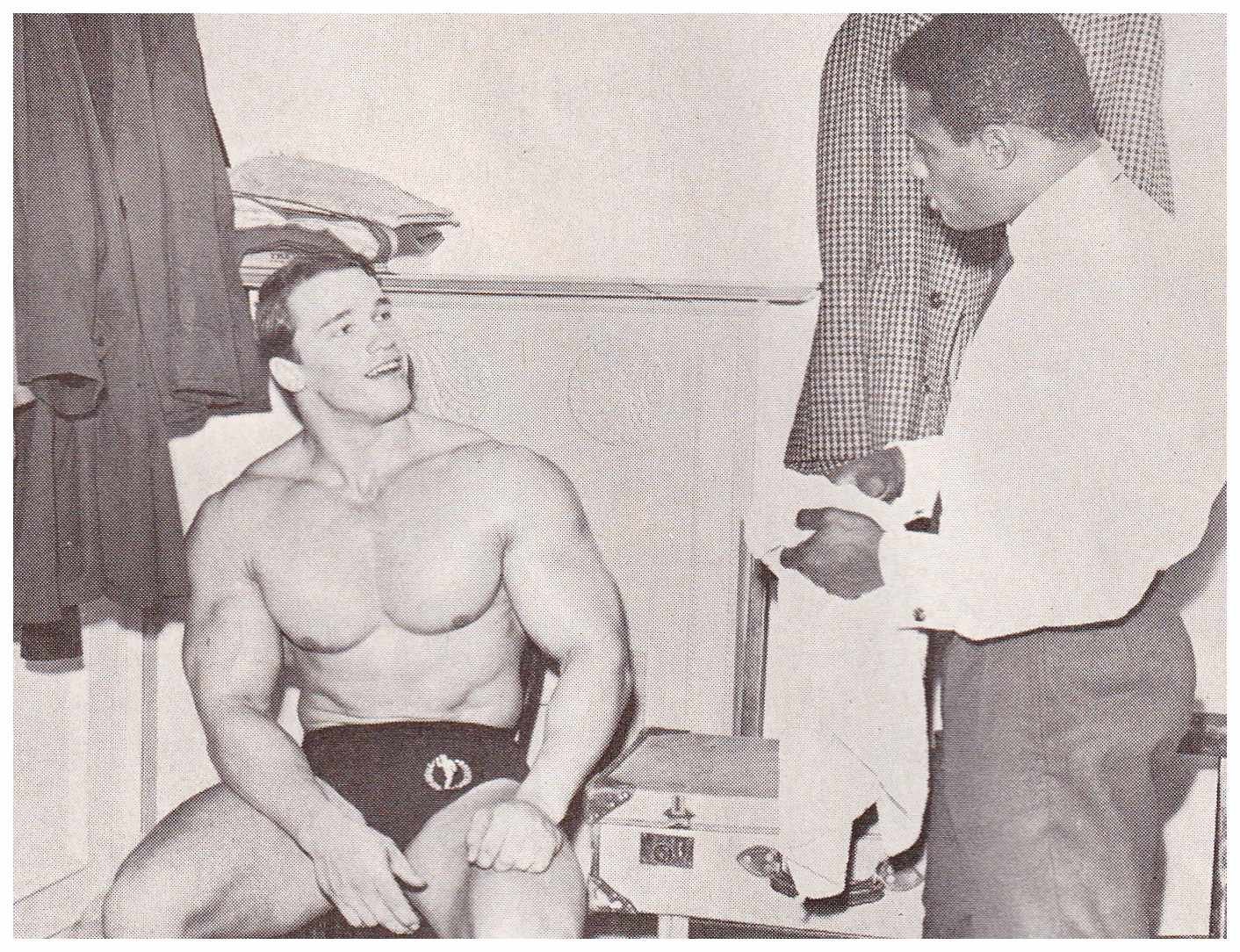 Back stage at 1967 Mr & Miss Britian (Guest Posing)