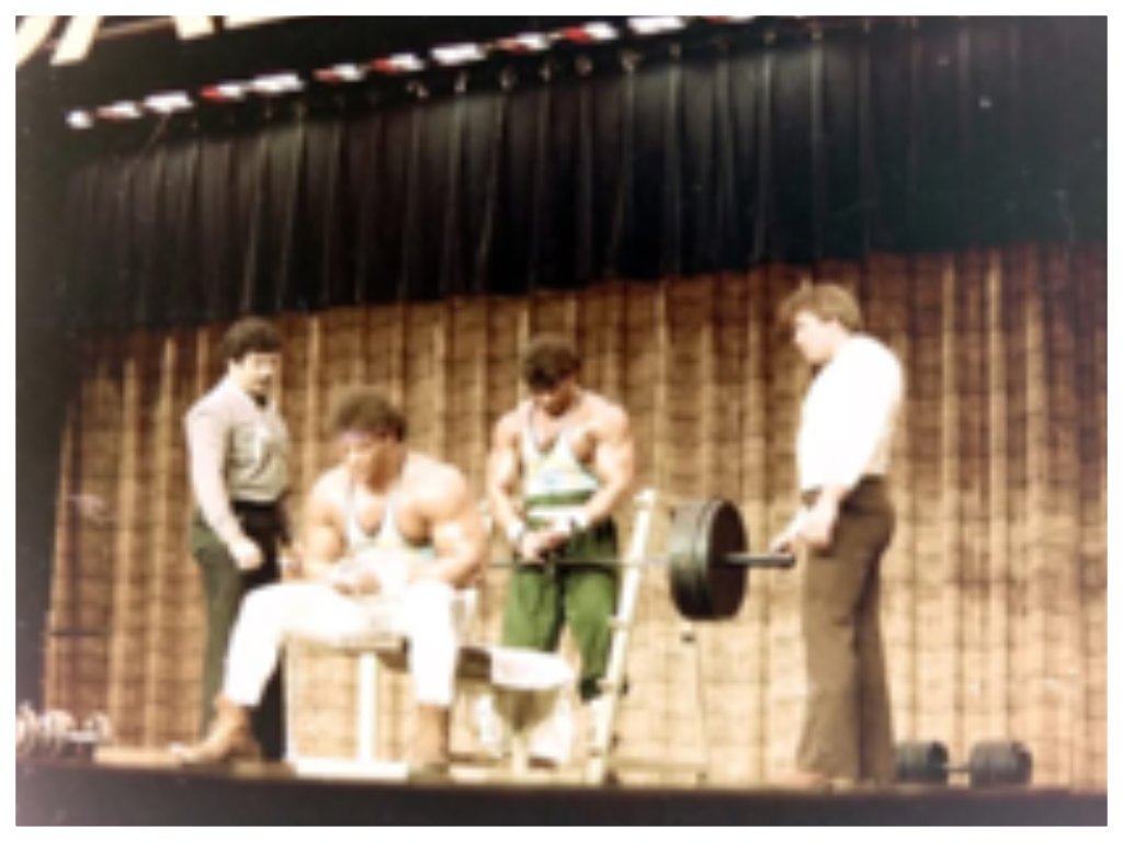 Strongman act at 1983 Golds Classic (Rochester New York)