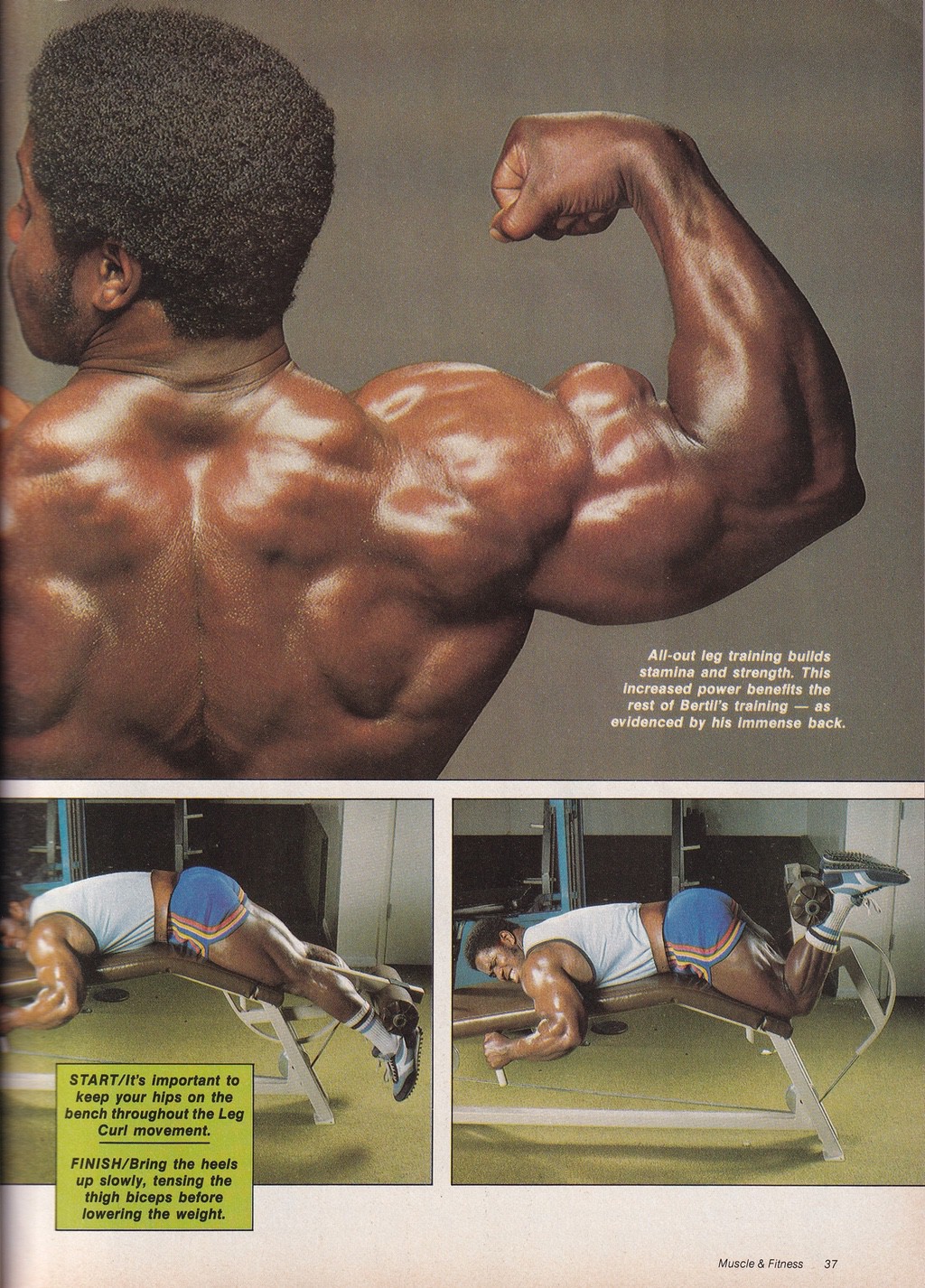 How Bertil Fox Trained Legs Vintage Body Building Magazines