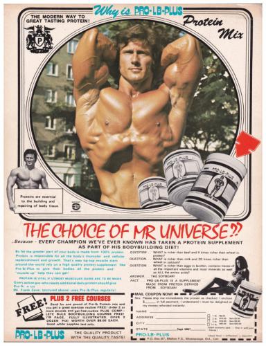 Frank Zane's Protein of Choice